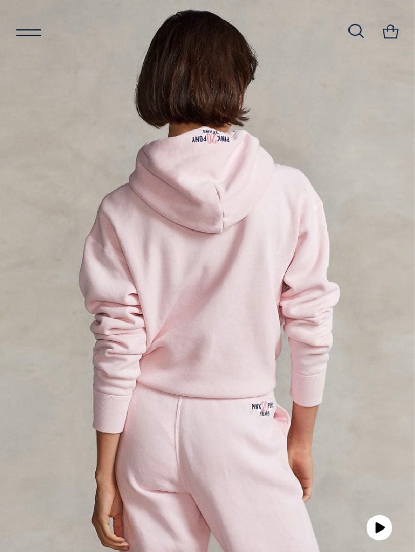 ラルフローレン Pink Pony フリース フーディ　ピンクポニー