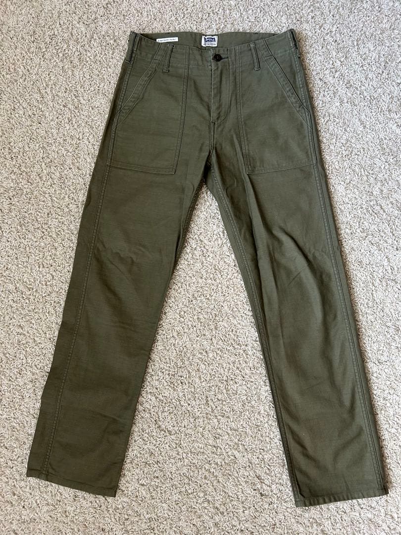 Pherrow's ワークパンツ オリーブ色