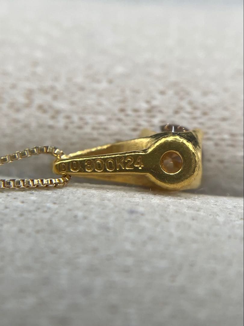 JA115★高級 ダイヤモンド0.3ct K24 ペンダントヘッド