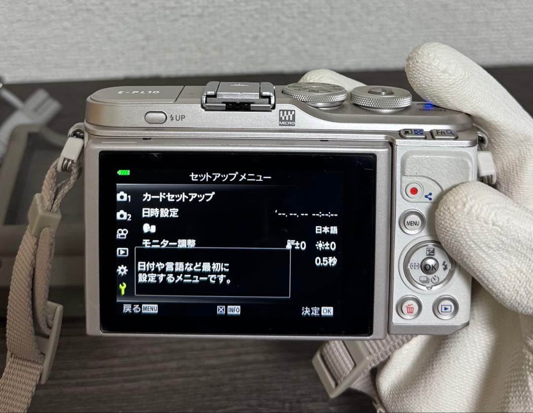 【動作確認済】 OLYMPUS PEN E-PL10 ミラーレス一眼 ホワイト