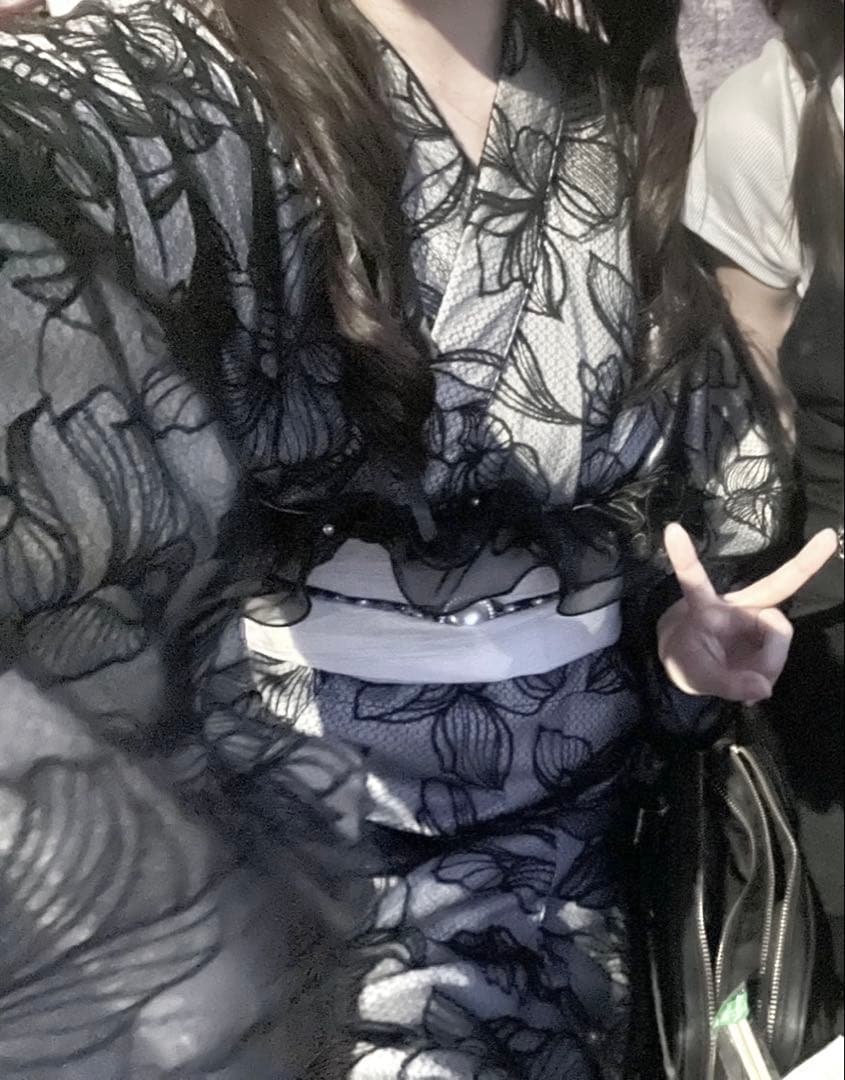 GRL 2Wayチュール花柄セパレート浴衣 tu1512 帯飾り レース