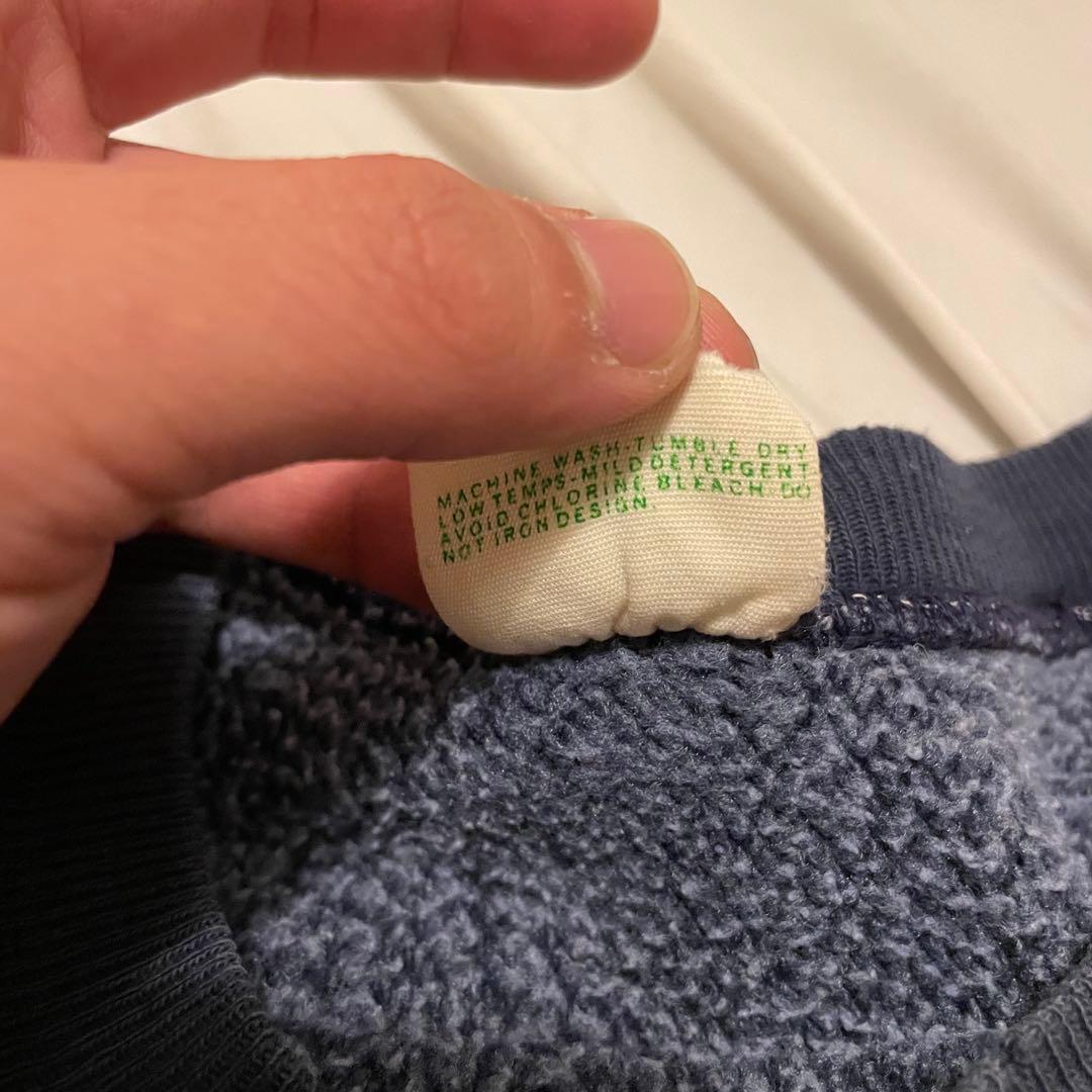 Special 70s 単色タグ Champion リバースウィーブ XS 紺