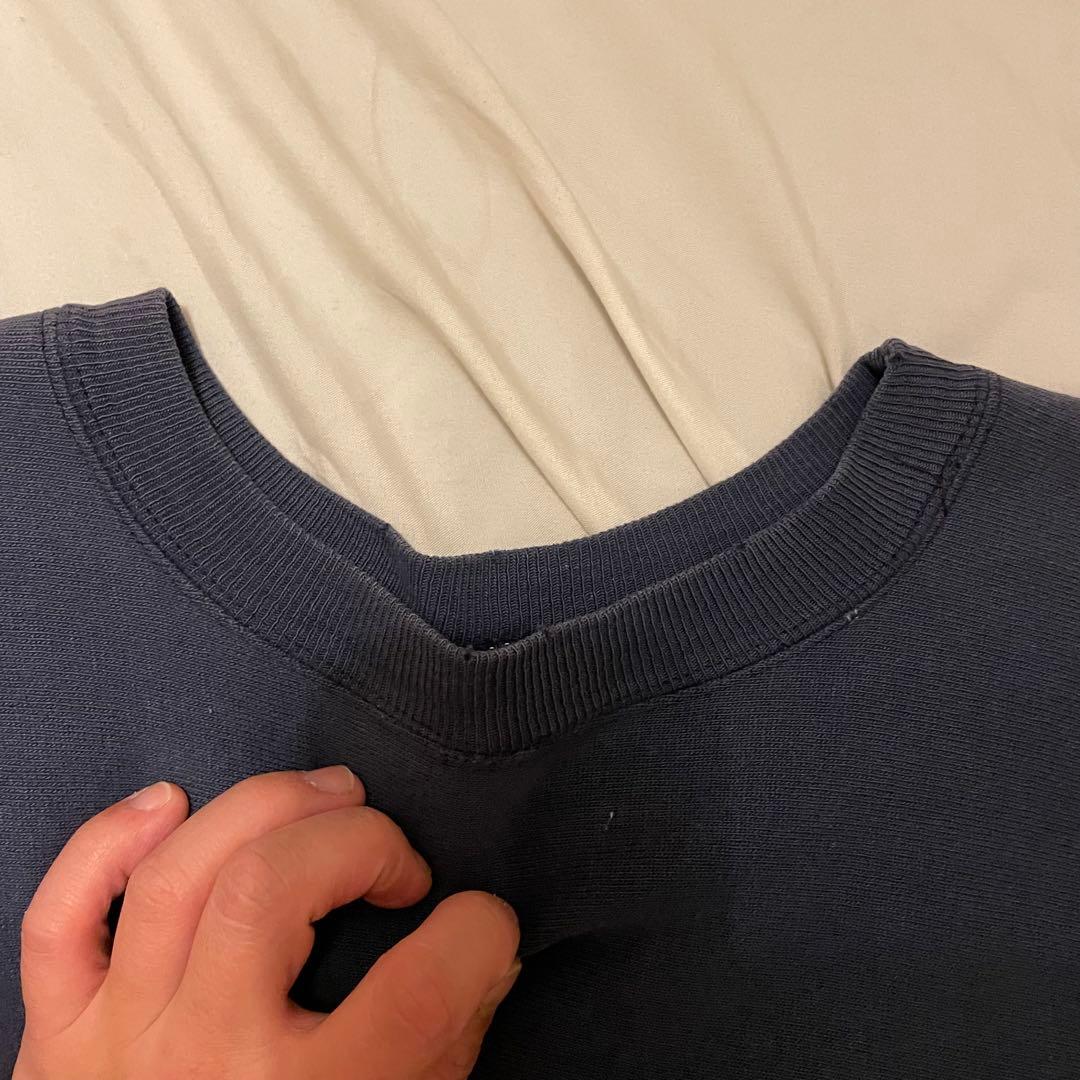 Special 70s 単色タグ Champion リバースウィーブ XS 紺