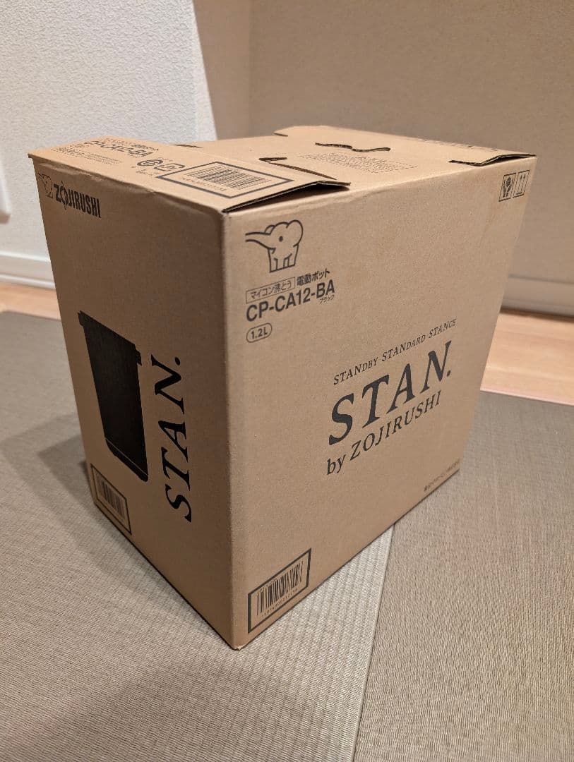 STAN by ZOJIRUSHI 電動ポット(ブラック) CP-CA12-BA