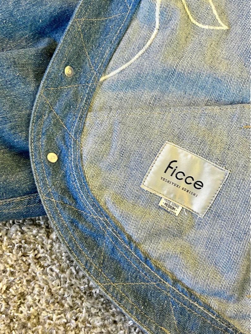 美品 FICCE フィッチェ デニム ジャケット ブルゾン ボレロ丈 M