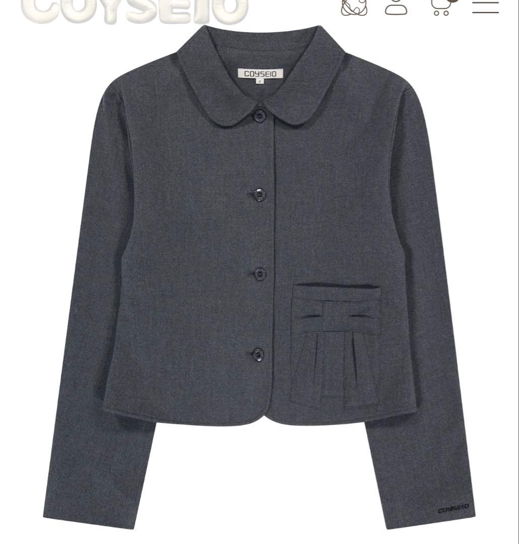 ジャケット・アウター coyseio RIBBON JACKET GREY