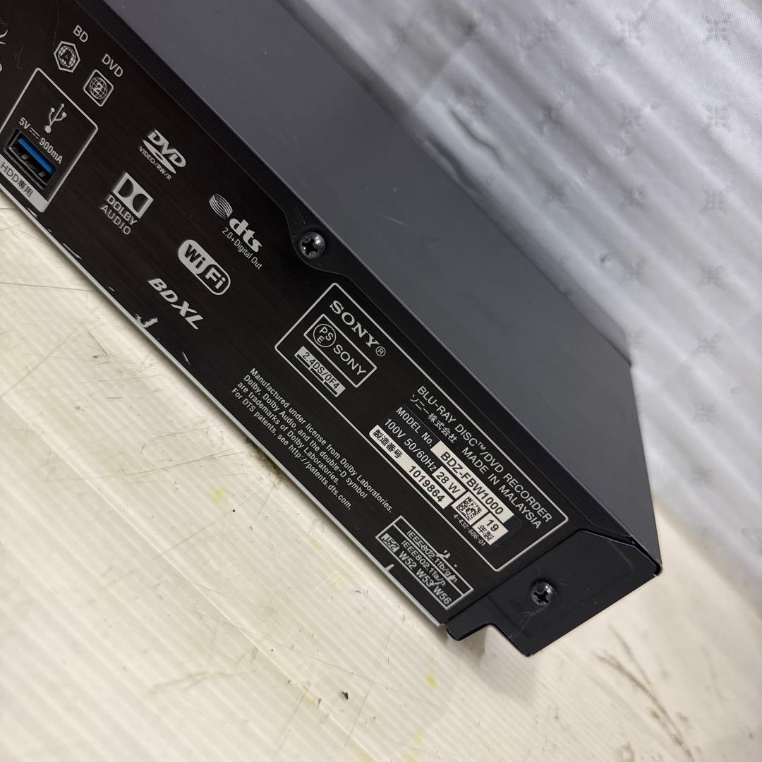 SONY BDZ-FBW1000 ブルーレイディスクレコーダー ジャンク