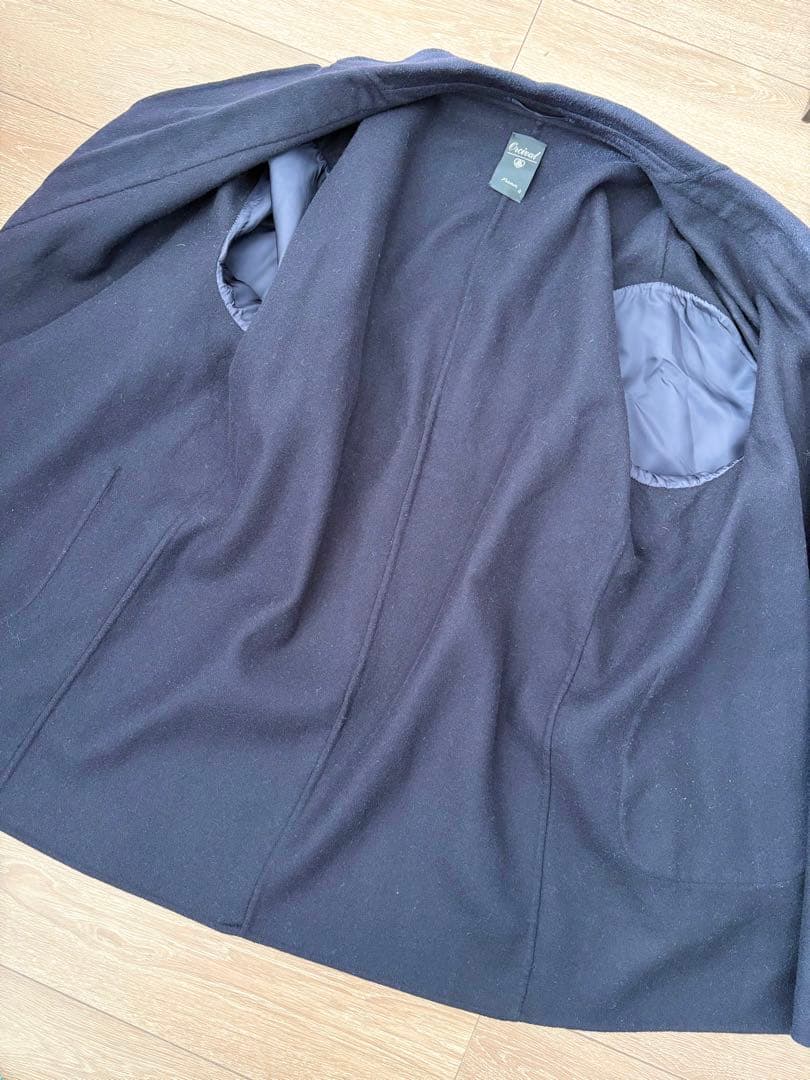 【送料無料】ORCIVAL ウールリバーダブルブレストコート ネイビー 4