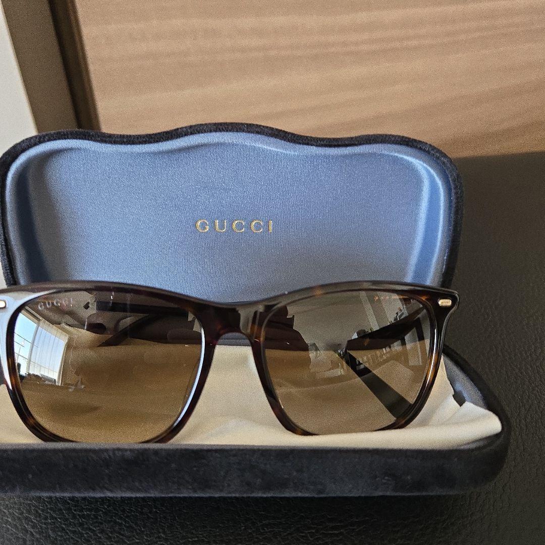 GUCCI ブラウン サングラス 専用ケース付き