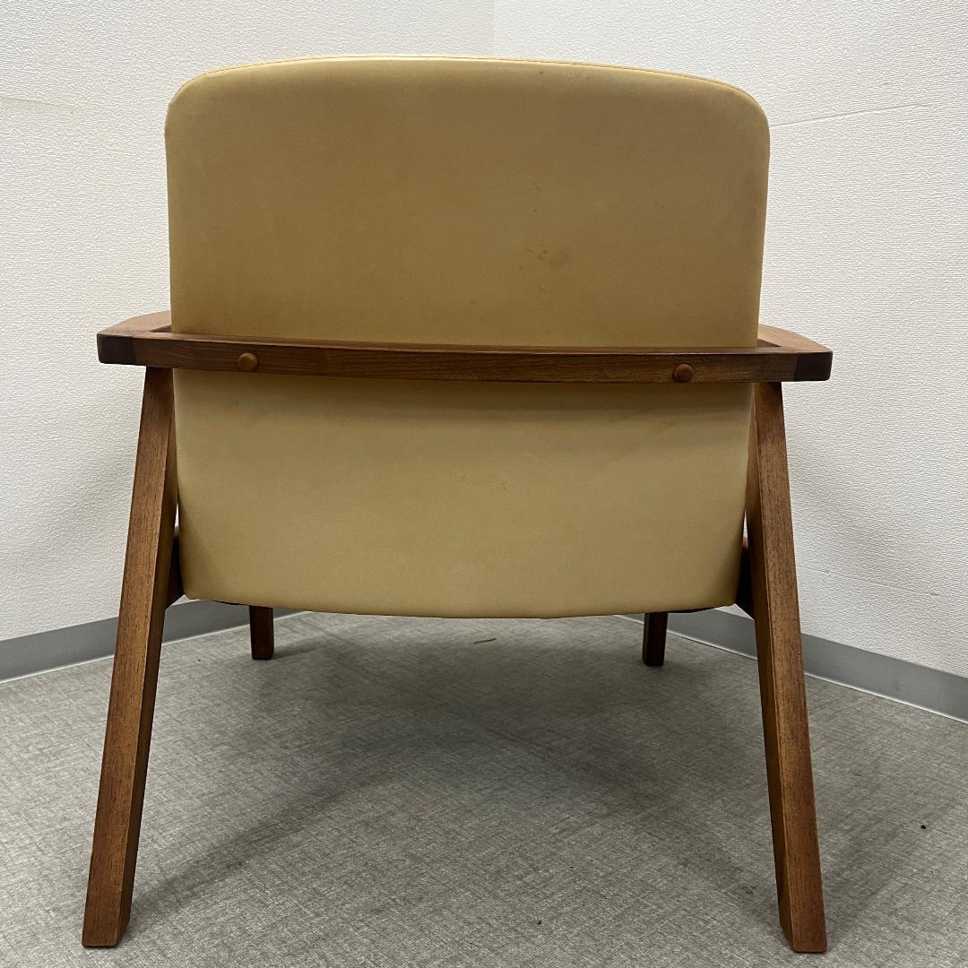 karf カーフ Ann アン ラウンジチェア 本革 ウォールナット ①