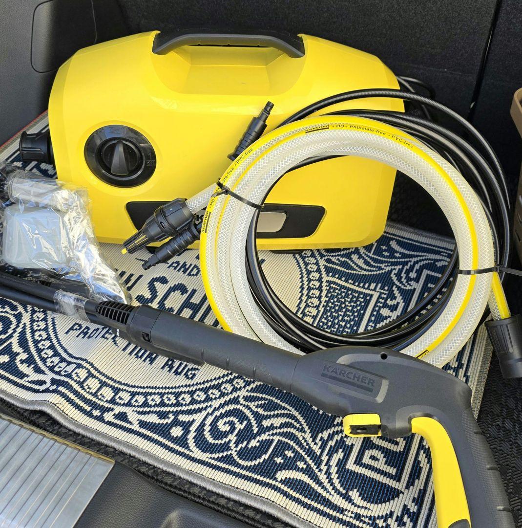 【1回使用の美品】高圧洗浄機 - K2サイレントと自吸用ホース付