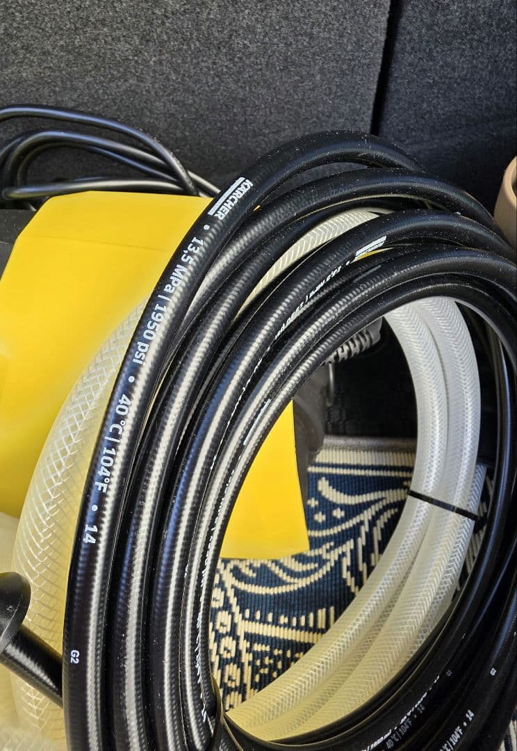 【1回使用の美品】高圧洗浄機 - K2サイレントと自吸用ホース付