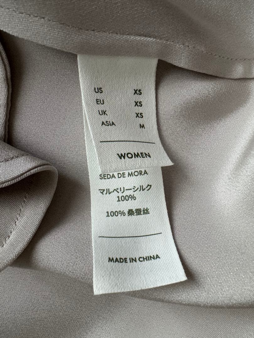 リリーシルク 30匁 ロープ シルク シャツワンピース