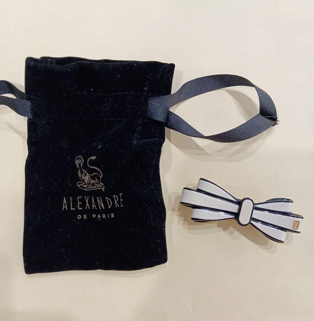 【m　】Alexandre de Paris リボン型ヘアクリップ