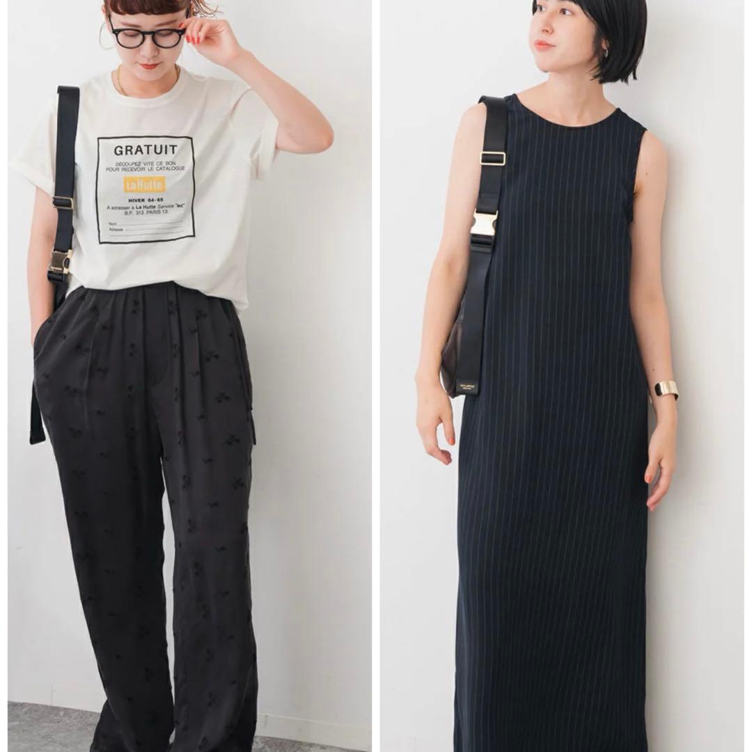 ヴィオラドーロ　ボディバッグ　斜めがけナイロンショルダー　ブラック✖️ブラック