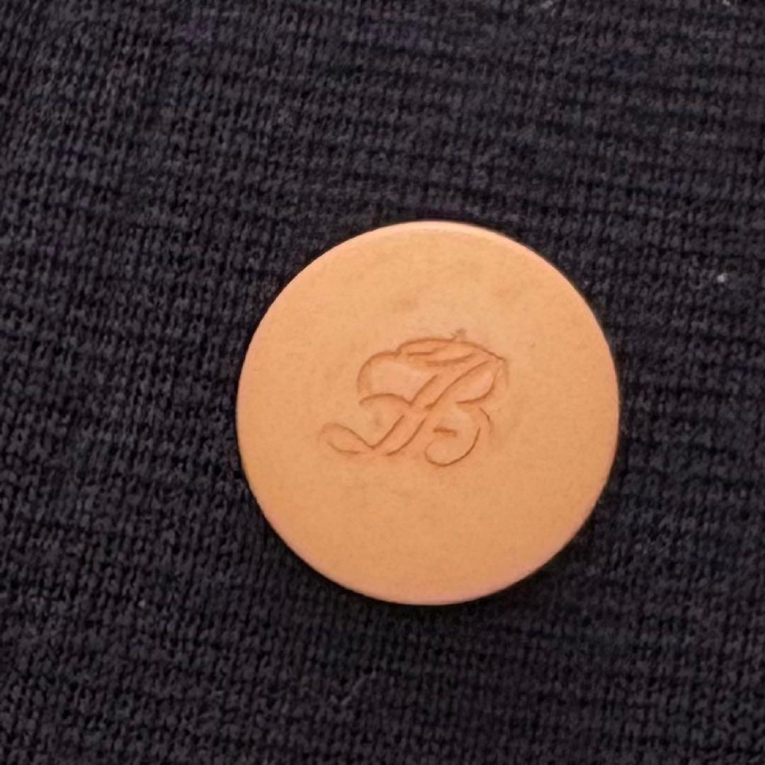 フォクシー　ウール100%ダブルボタンパイピングフレアワンピース　紺　L相当