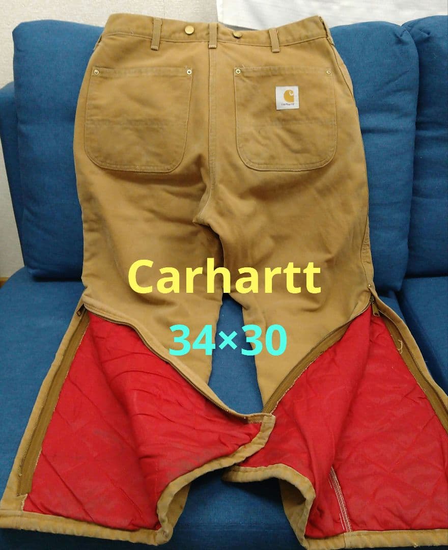 Carhartt WQ106 ダックワークパンツ 34x30　キルティング