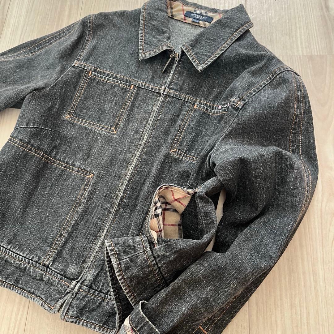 【レア】BURBERRY バーバリーロンドン デニムジャケット ノバチェック