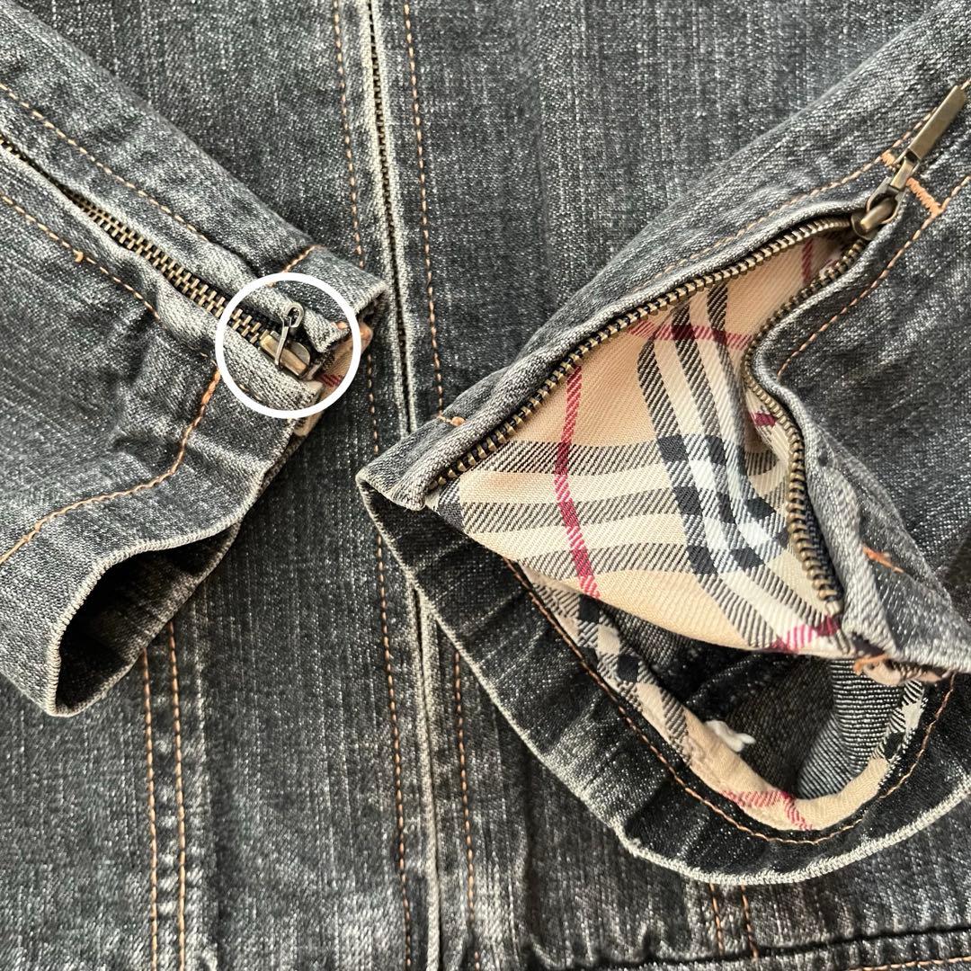 【レア】BURBERRY バーバリーロンドン デニムジャケット ノバチェック