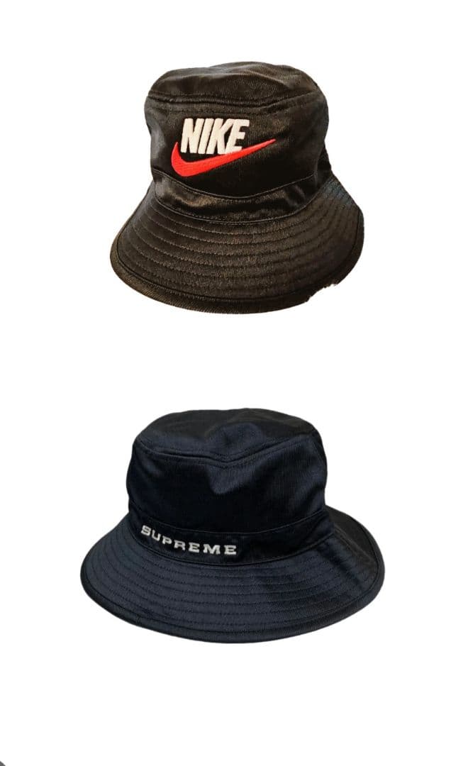 【未使用】NIKE×supreme バケットハット 黒