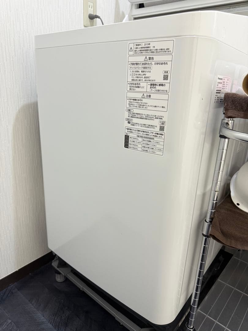 Panasonic 縦型洗濯機 本体 2019年製 10kg
