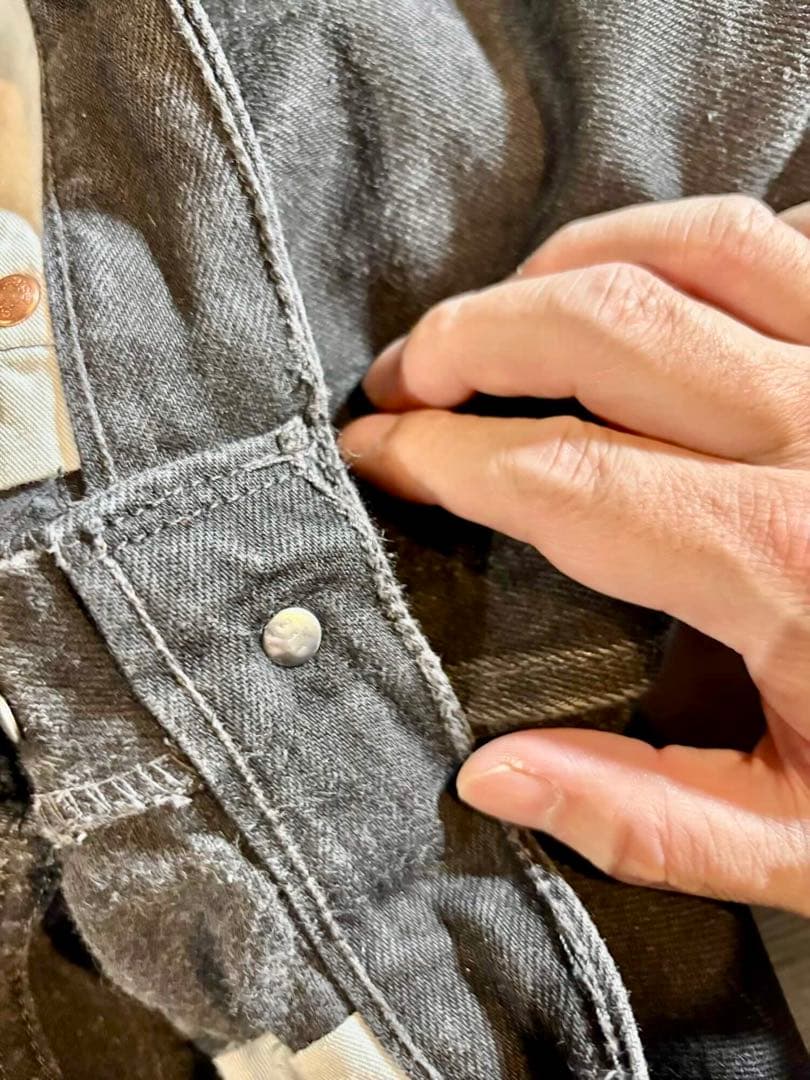 【希少】イギリス製 ユーロリーバイス 501ブラック 刻印311 W34 #19