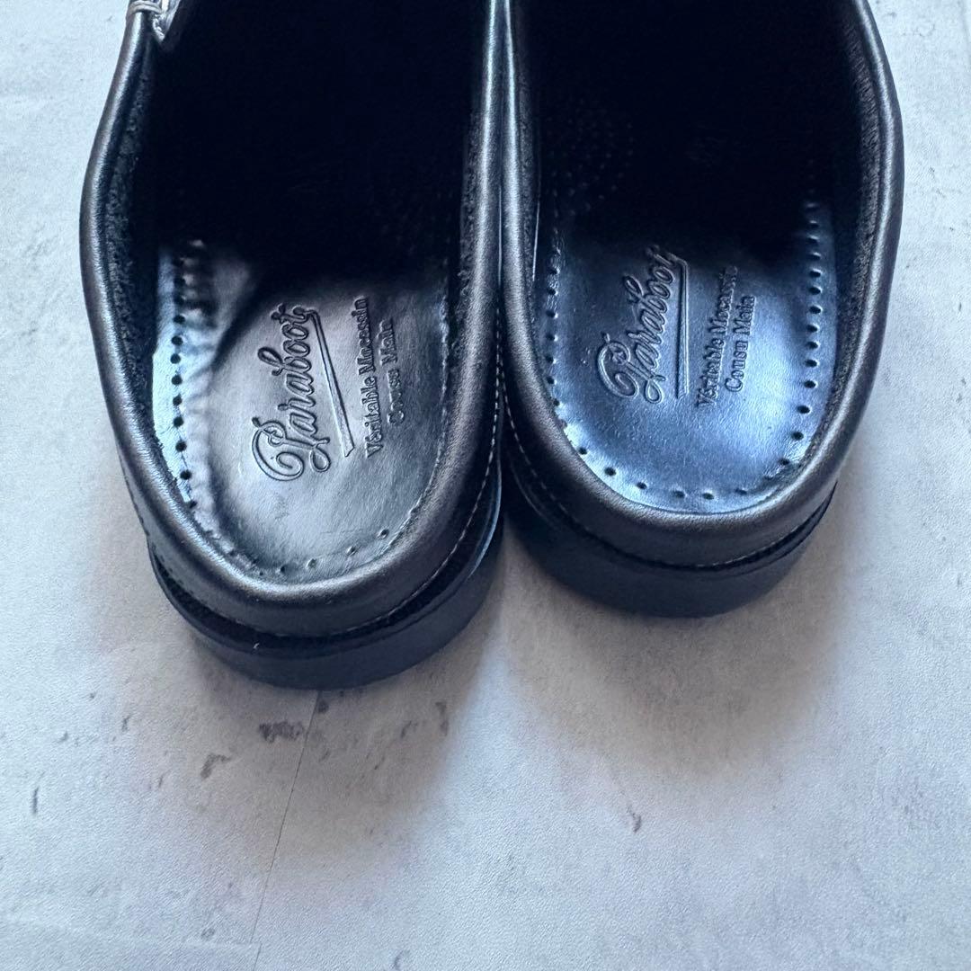 【Paraboot】BAHAMAS デッキクロッグサンダル US6 ブラック