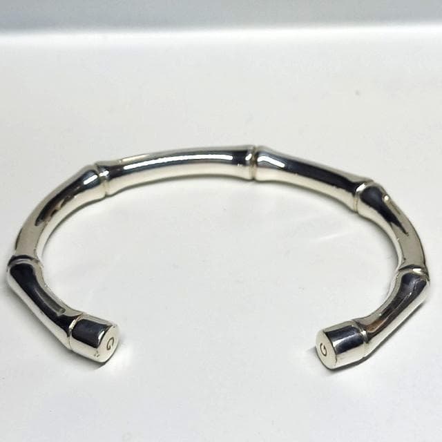 こ様 グッチ バンブー バングル ブレスレット シルバー 925 ヴィンテージ