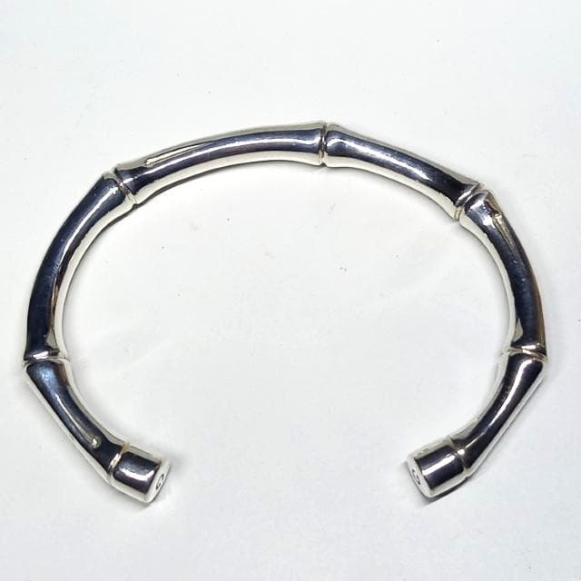 こ様 グッチ バンブー バングル ブレスレット シルバー 925 ヴィンテージ