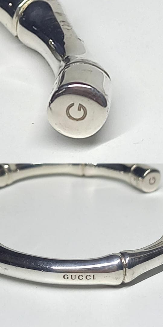 こ様 グッチ バンブー バングル ブレスレット シルバー 925 ヴィンテージ