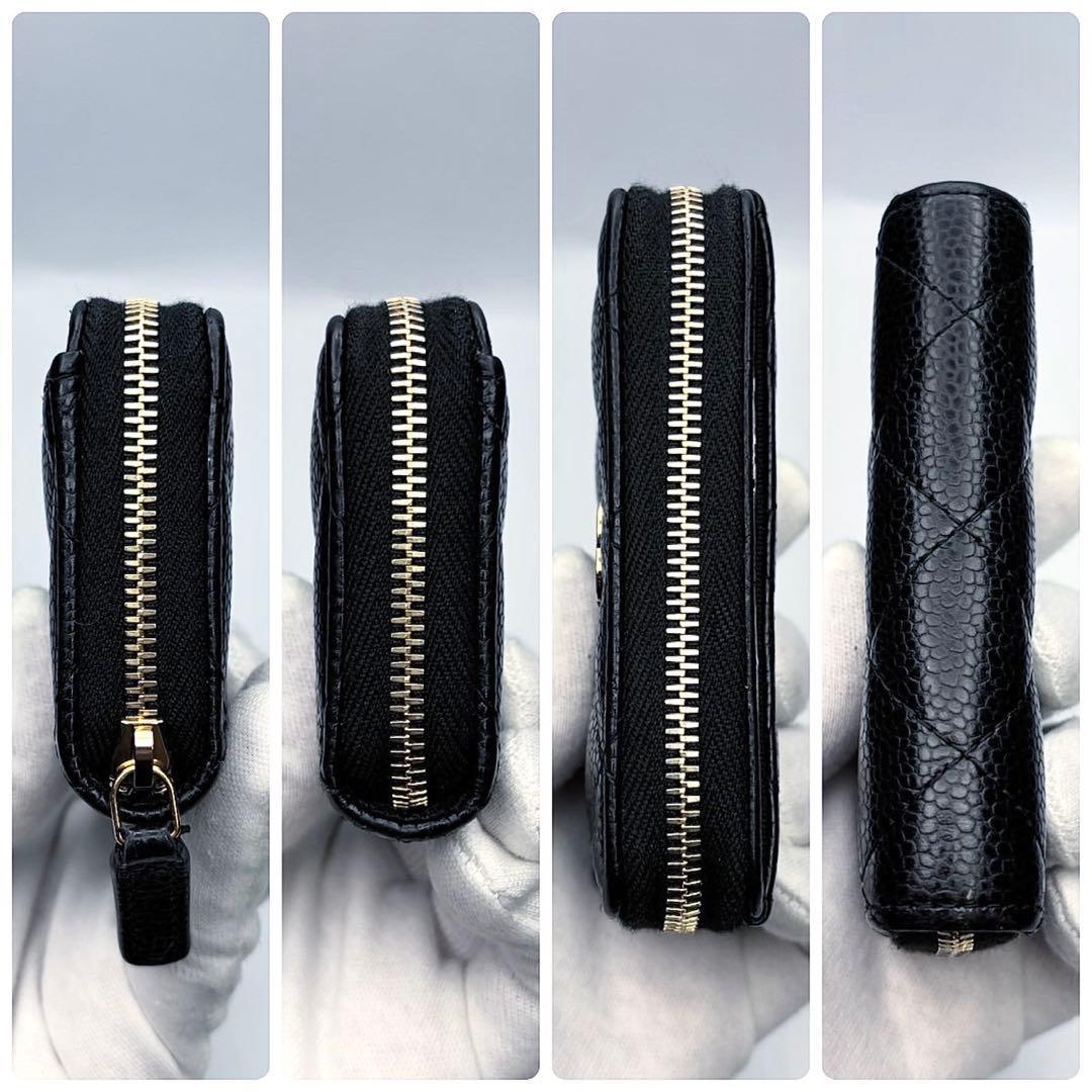 新品未使用✨CHANELマトラッセキャビアスキンケース正規品保証Z444