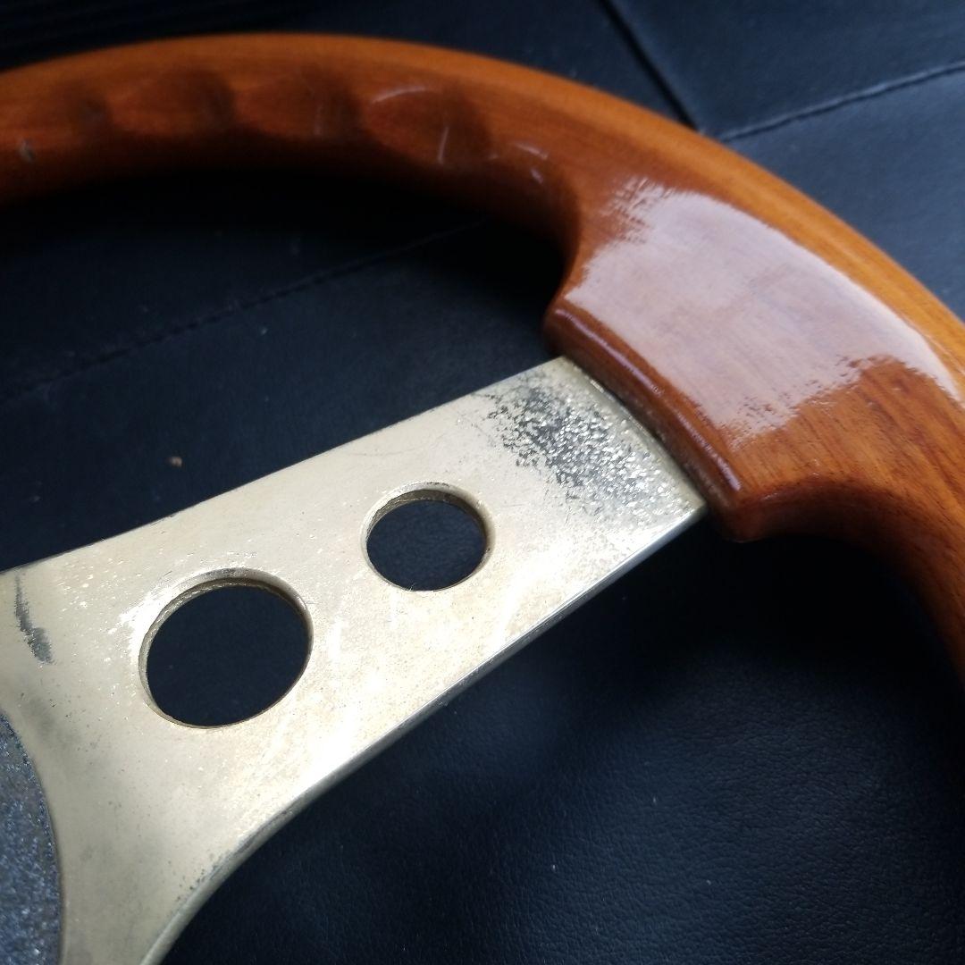 O.B.A. ウッド ステアリング 3スポーク 35Φ