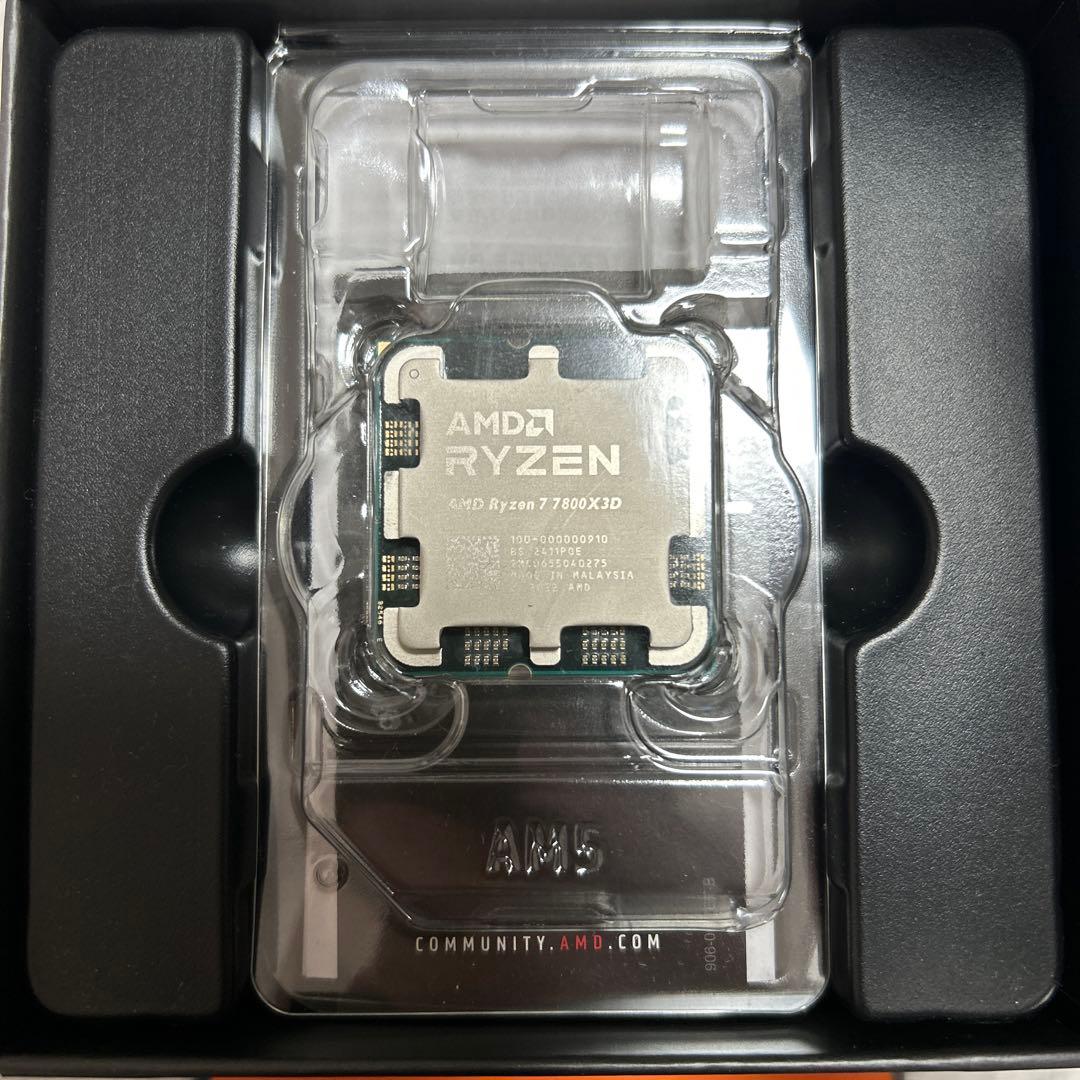 早い者勝ち。AMD Ryzen 7 7800X3D BOX 3年保証