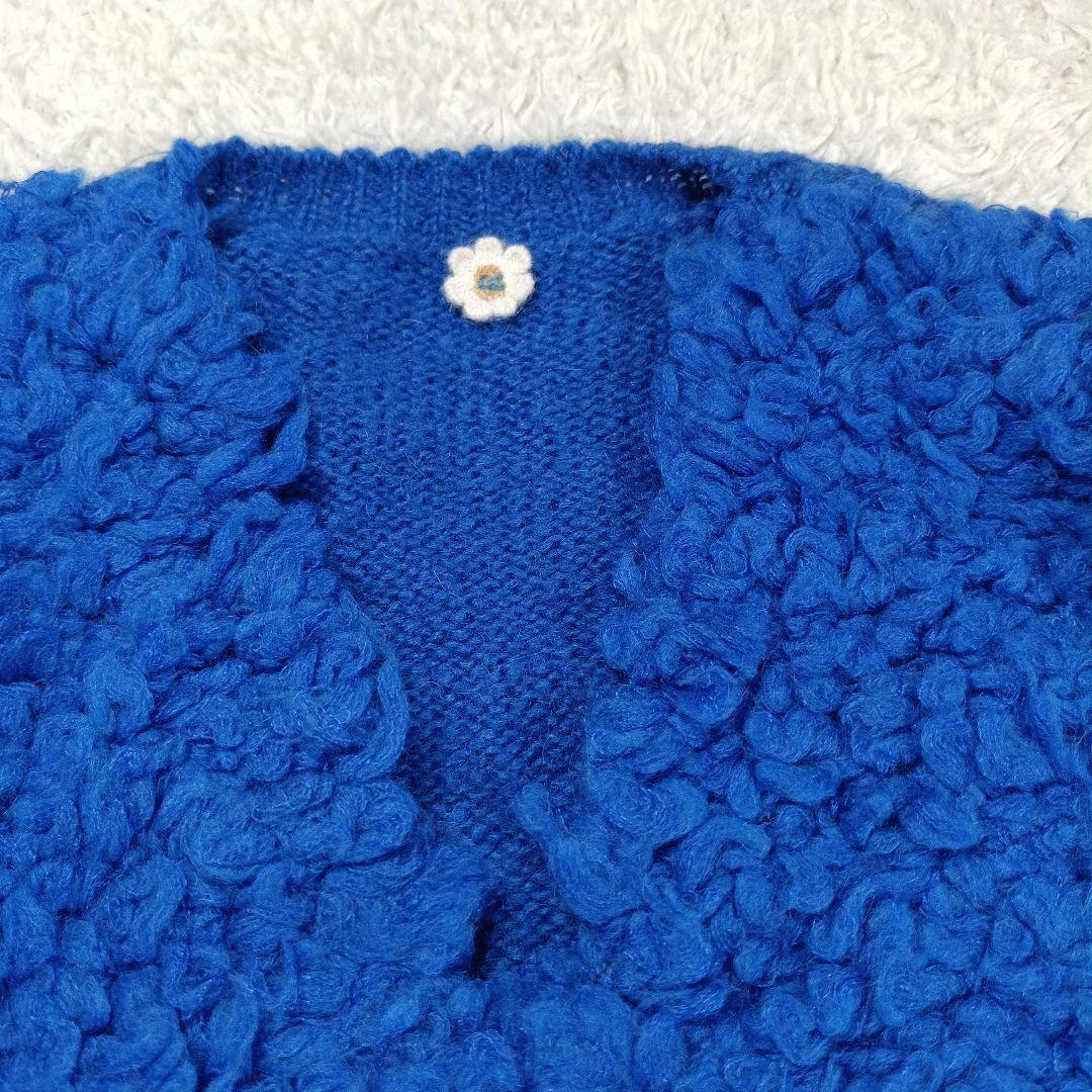 美品✨45R　モヘヤファー　上質タムロングカーディガン　3　コート　羽織