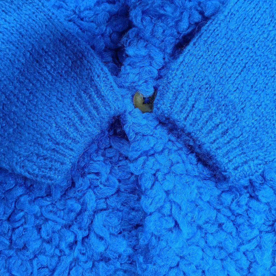 美品✨45R　モヘヤファー　上質タムロングカーディガン　3　コート　羽織