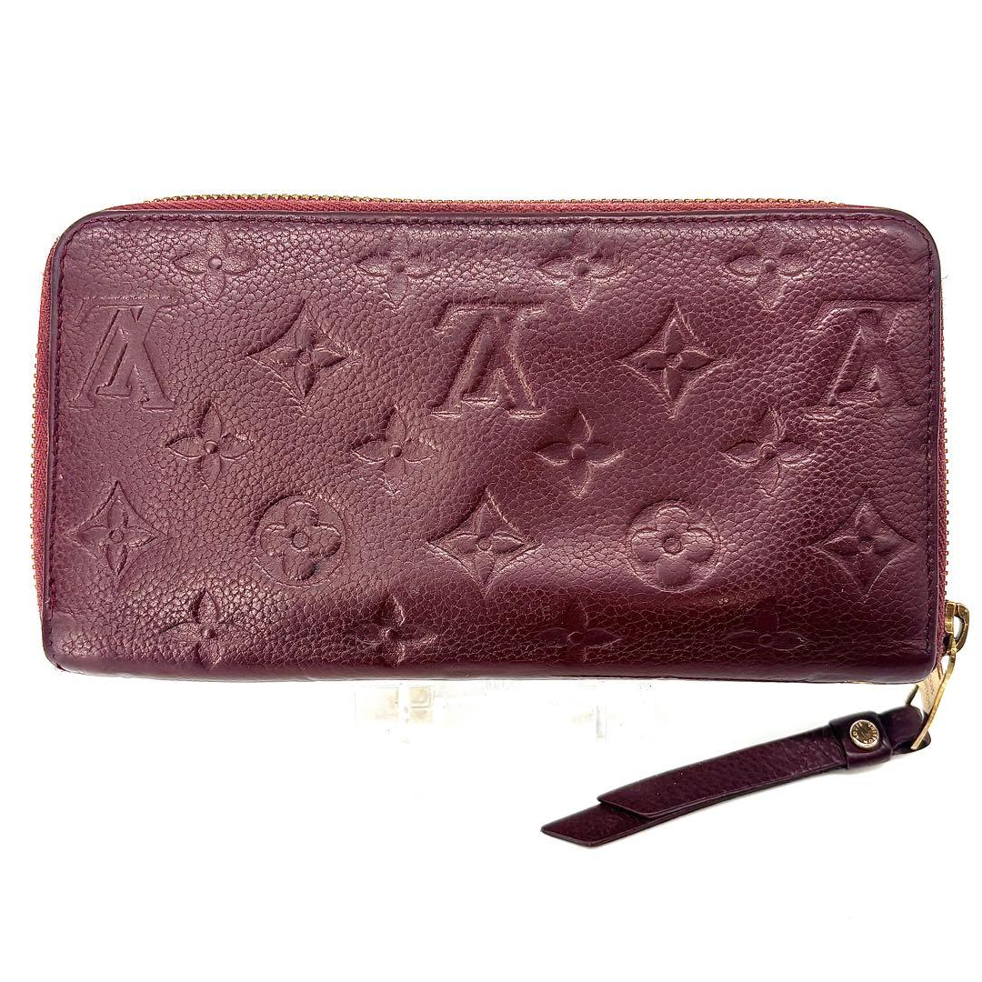 キ*)様 ルイヴィトン　ポルトフォイユ アンプラント　ラウンドファスナー　ロン