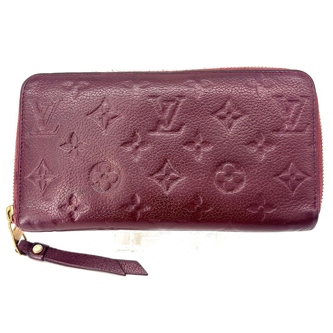 キ*)様 ルイヴィトン　ポルトフォイユ アンプラント　ラウンドファスナー　ロン