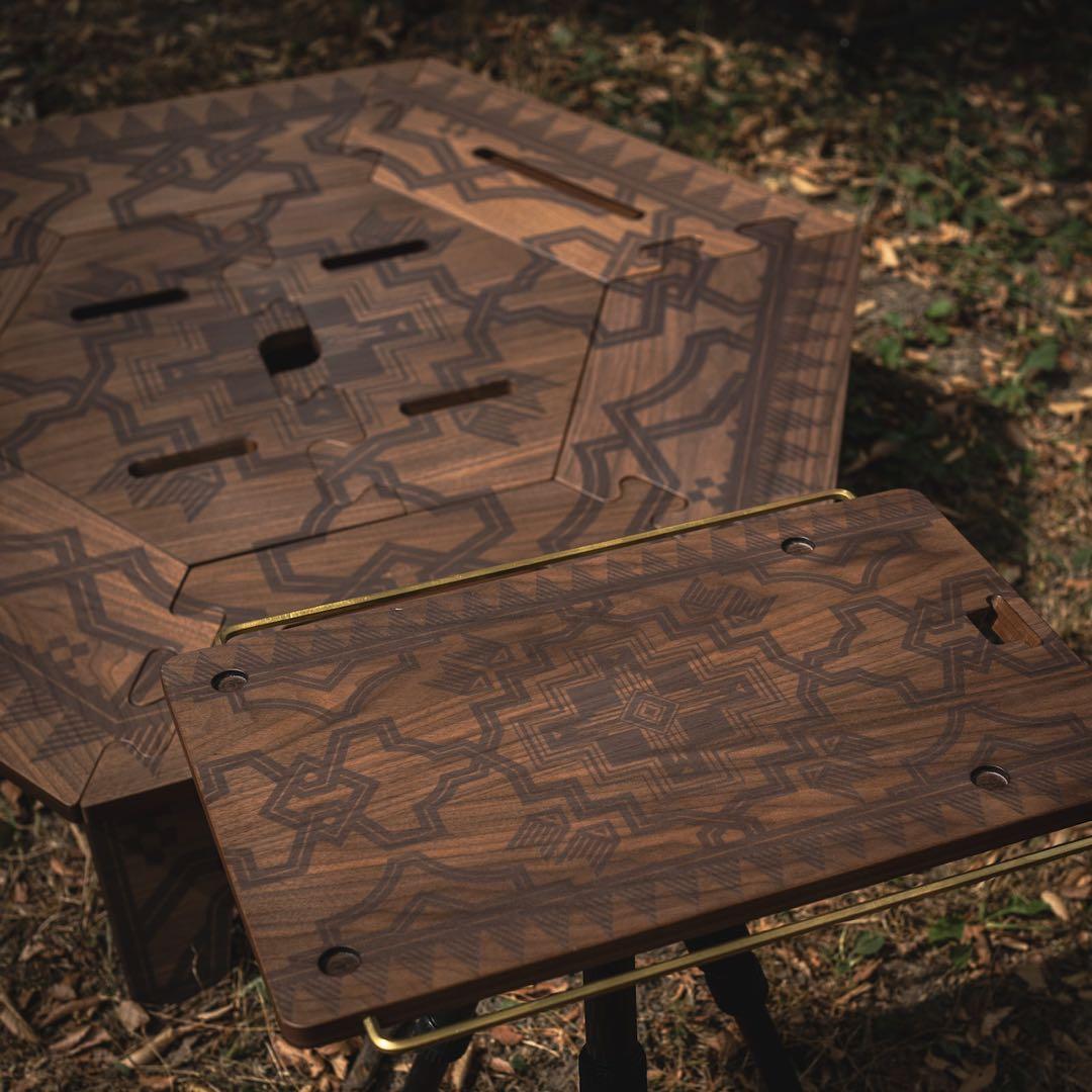 oldmountain 柄兄弟　柄次郎　柄美　六角テーブルヘキサテーブル