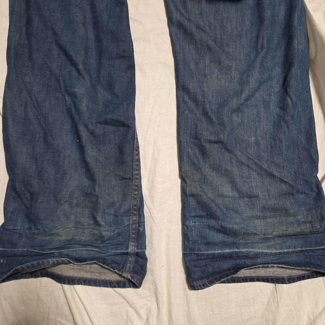 ​激レア 40s 大戦期 ペインターパンツ 股リベ ドーナツボタン 濃紺 W40