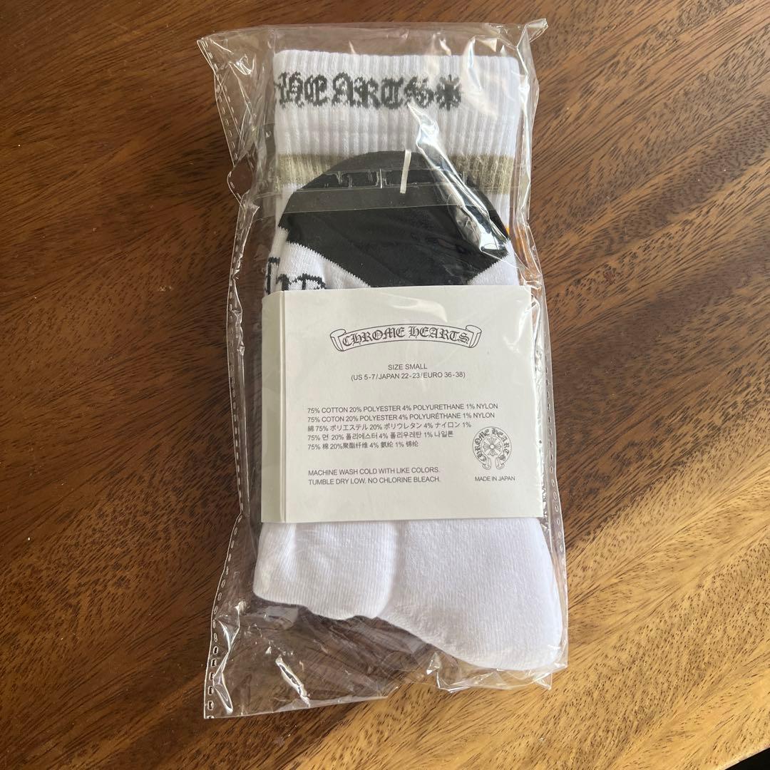 CHROME HEARTS ユニセックス　ストライプソックス サイズS 靴下