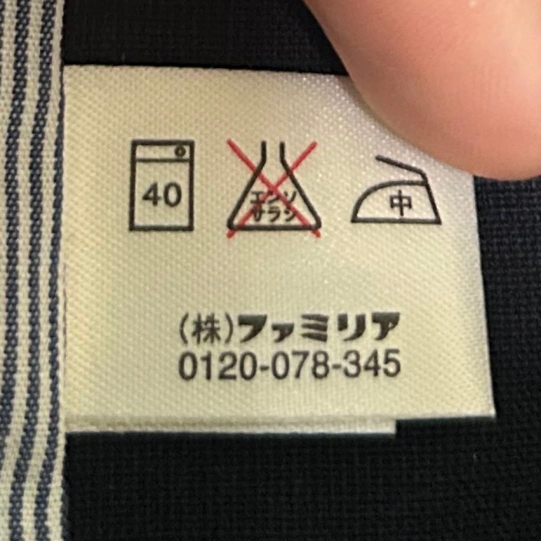 美品　ファミリア 130 キッズ　フォーマルスーツ　紺　男の子