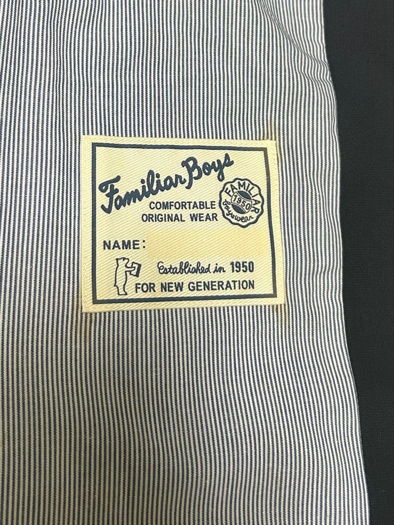 美品　ファミリア 130 キッズ　フォーマルスーツ　紺　男の子