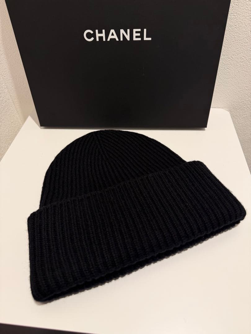 【希少】CHANEL シャネル　ニット帽　ビーニー　キャップ　帽子　入手困難