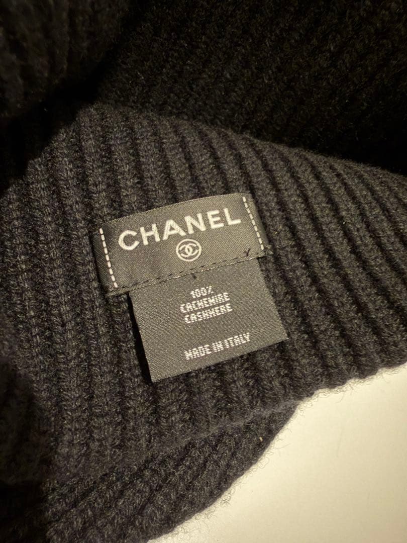 【希少】CHANEL シャネル　ニット帽　ビーニー　キャップ　帽子　入手困難