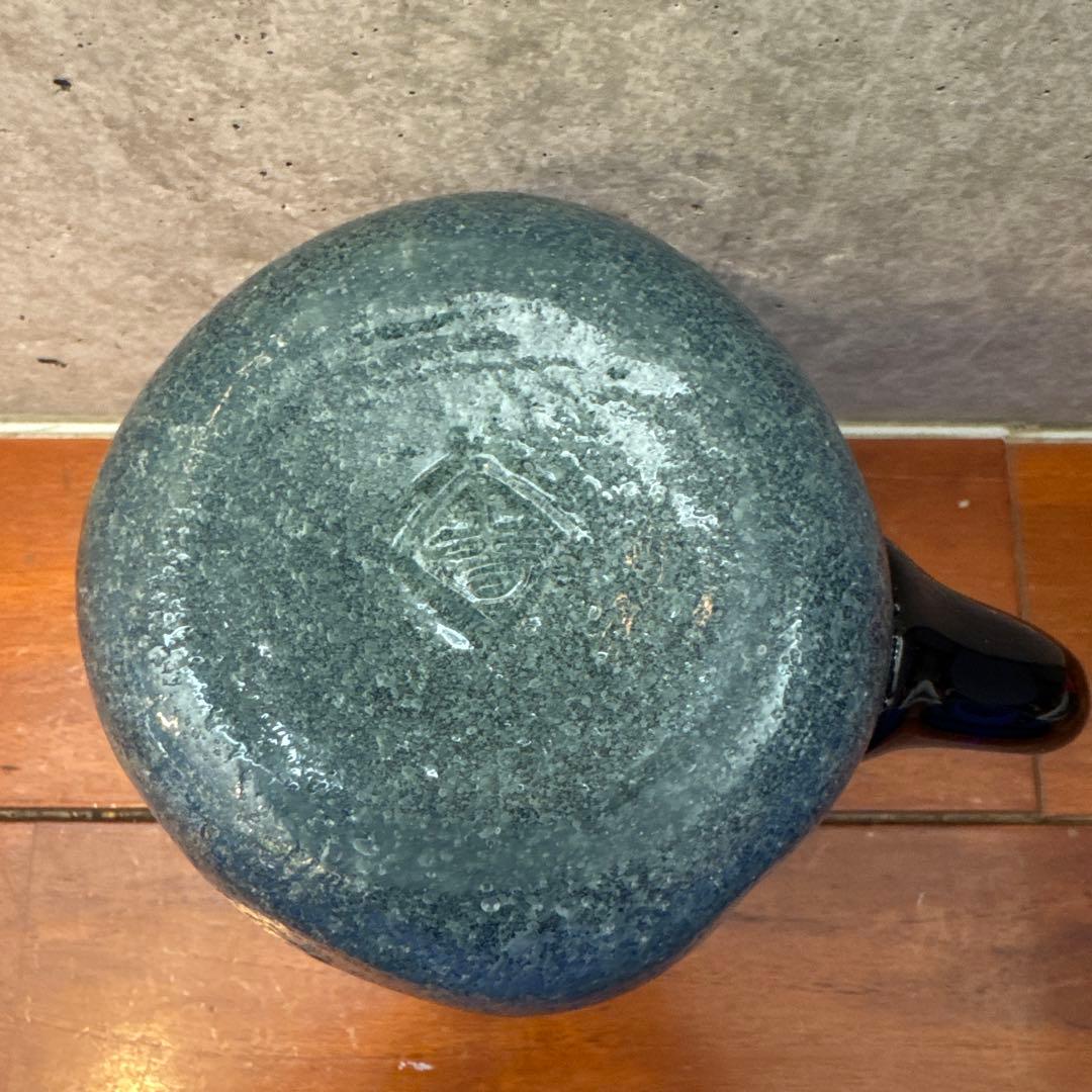 稲嶺盛吉.琉球ガラス.刻印あり.ジョッキ