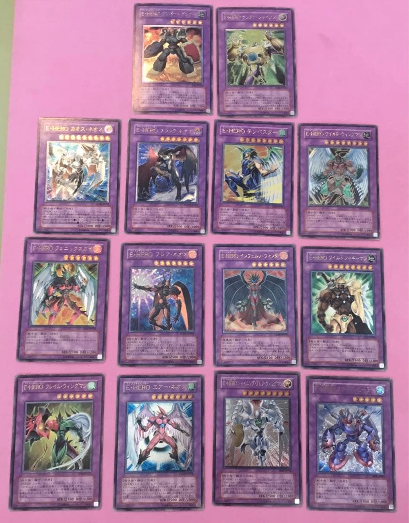 遊戯王 E・HERO レリーフ 14枚セットまとめ売り