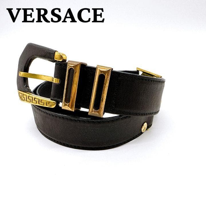 VERSACE ヴェルサーチ メデューサ ゴールド金具ベルト サイズ 65/26