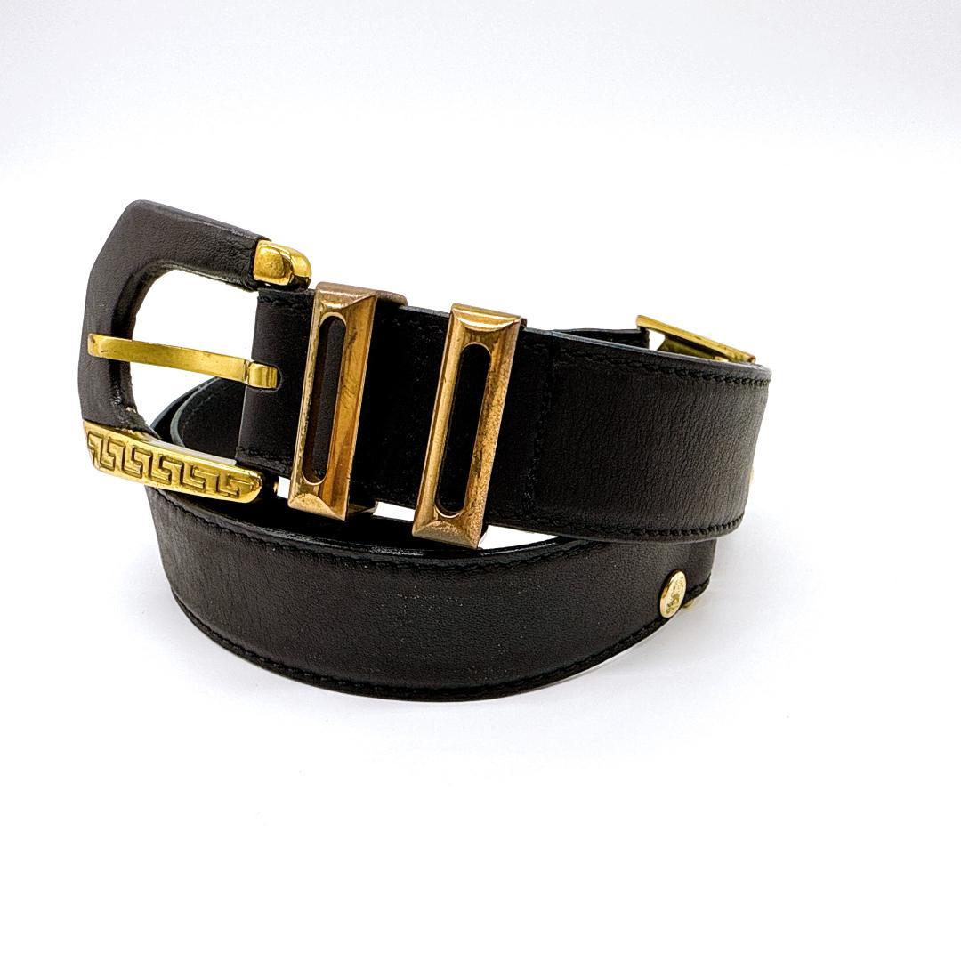 VERSACE ヴェルサーチ メデューサ ゴールド金具ベルト サイズ 65/26