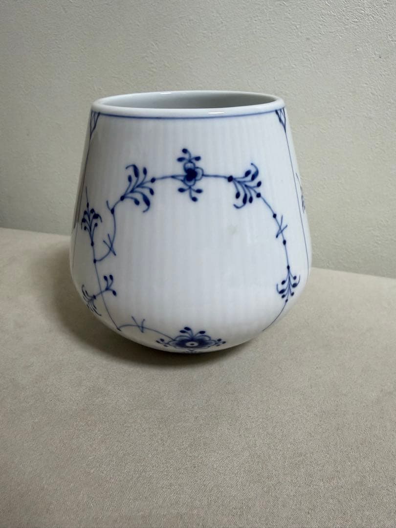 ロイヤルコペンハーゲン　ブルーフルーテッドプレイン　フラワーベース　S 花器