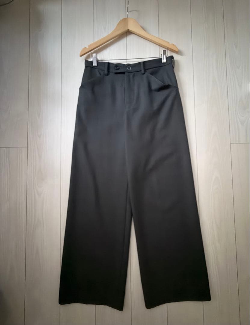 sunsea ワイドストレートスラックス